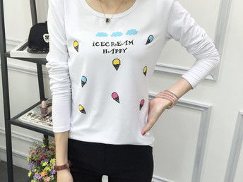 廣東廣州特價(jià)純棉長(zhǎng)袖女T恤 秋裝打底衫與日用品批發(fā)指南